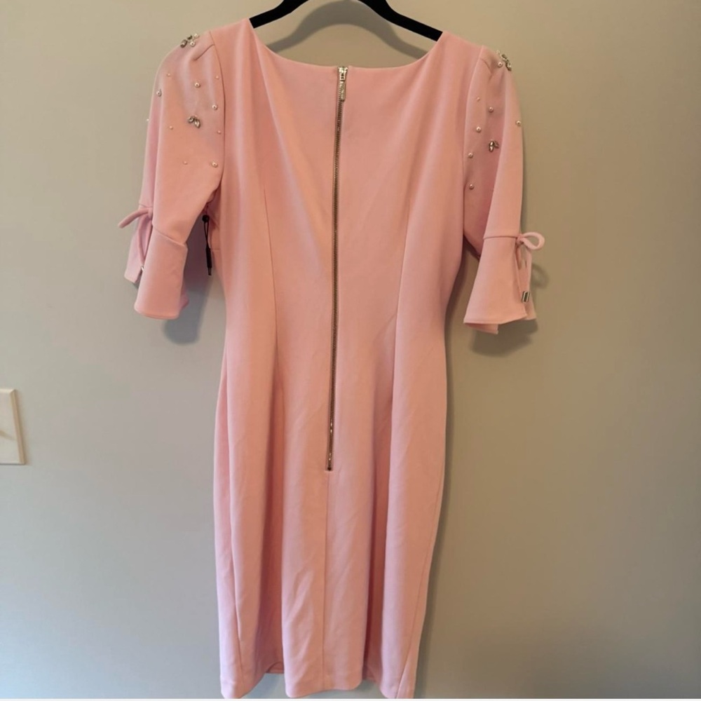 Karl Lagerfeld Pink Long Sleeve Dress - Picture 6 of 6